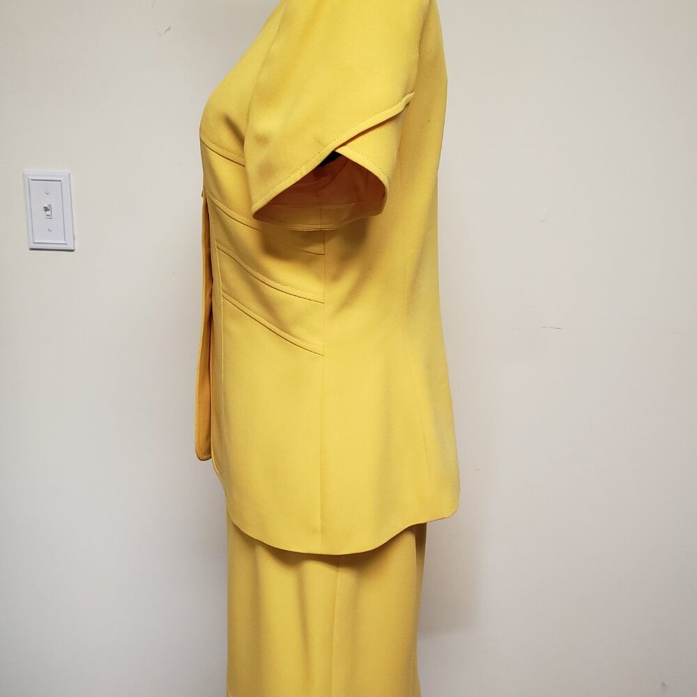 Albert Nipon Soft Canary Yellow Two-Piece - image 7